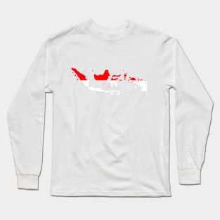 peta indonesia Long Sleeve T-Shirt